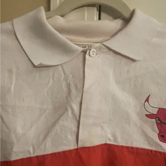Vtg 90s College Concepts CHICAGO BULLS Long Sleeve Shirt Cotton Pullover Adult M - Picture 7 of 7